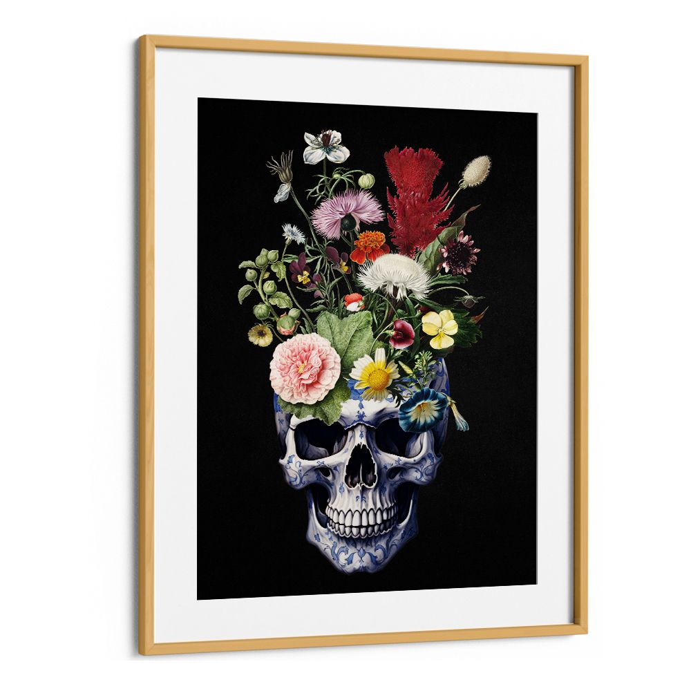 DELFT FLORAL SKULL