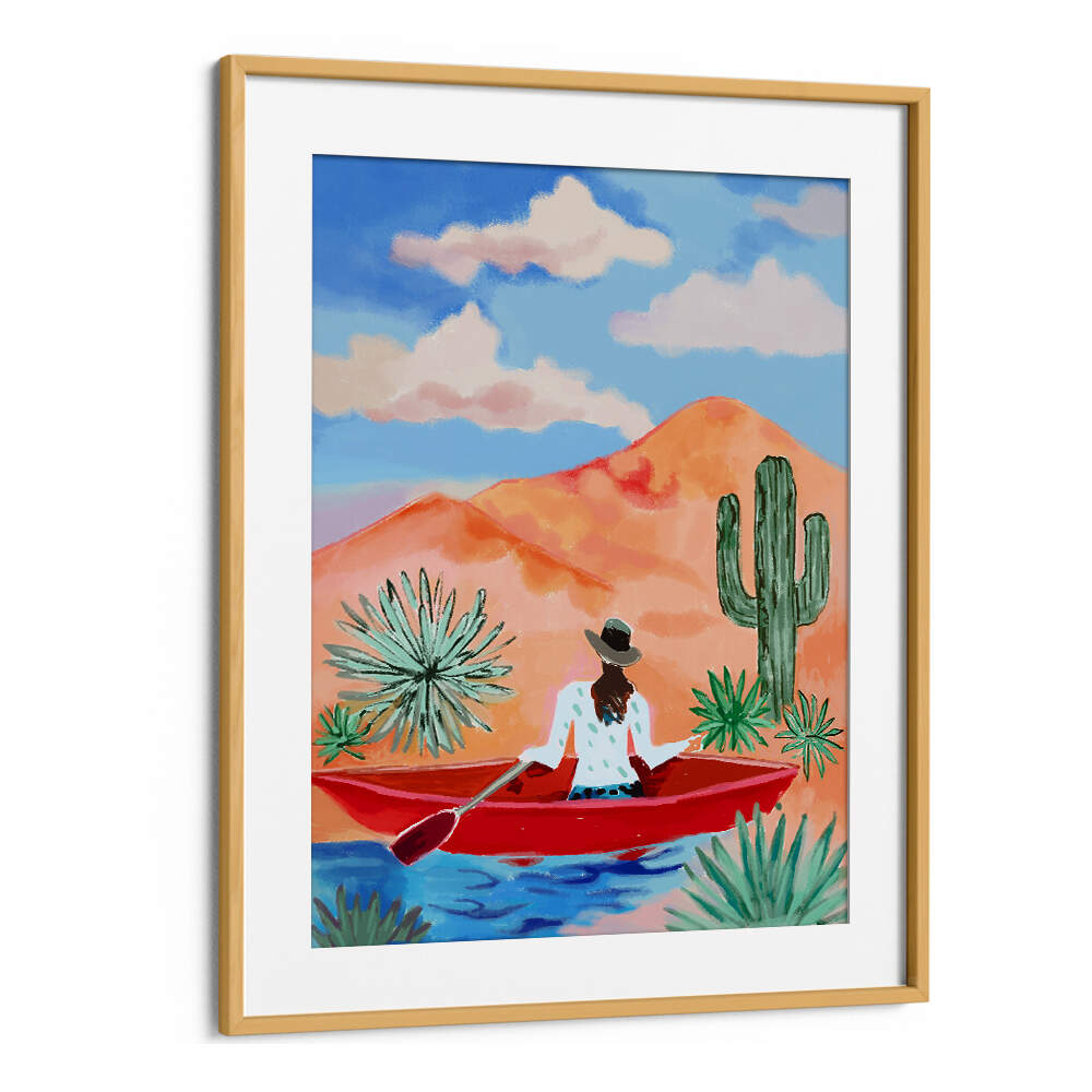 DESERT ROWING DREAM , COWBOY & MODERN AMERICANA PAINTINGS