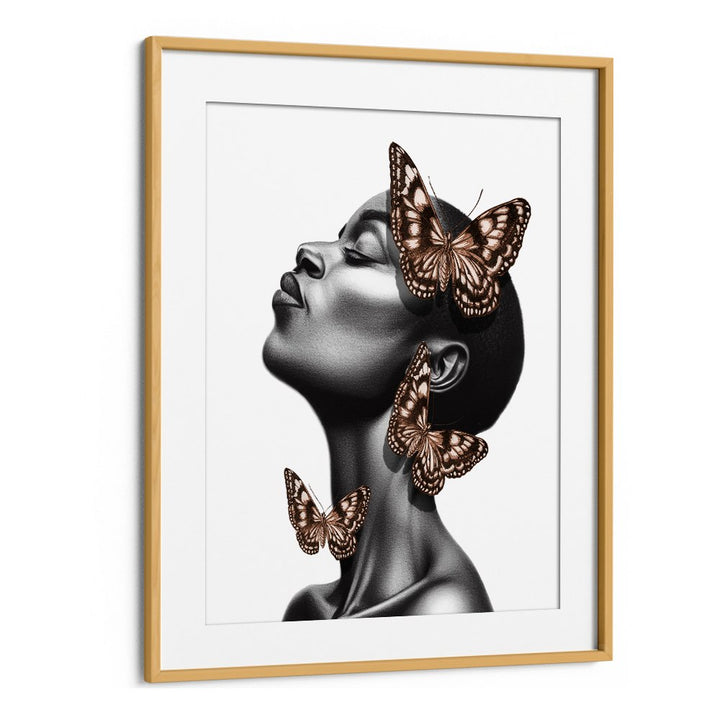 DREAMING BLACK WOMAN BUTTERFLIES