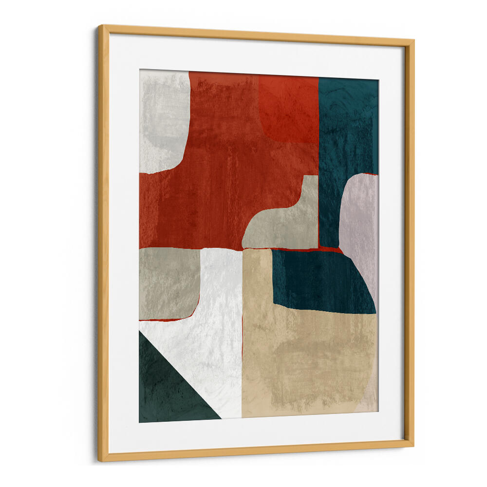 EARTH AND TIDE INTERLOCK I , ABSTRACT PAINTINGS