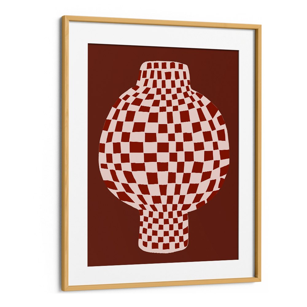 EARTHY CHECKERED VASE