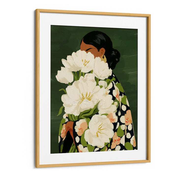 ELEGANT WOMAN AND FLOWERS