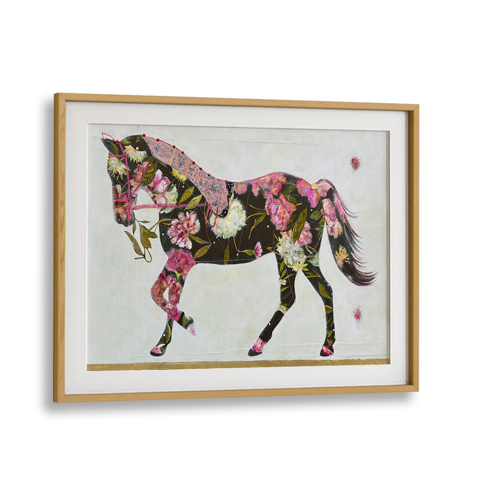 Vibrant horse artwork showcasing EQUESTRIAN ELEGANCE, ANIMAL PAINTINGS, perfect for nature lovers.