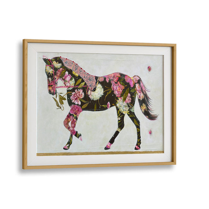 Vibrant horse artwork showcasing EQUESTRIAN ELEGANCE, ANIMAL PAINTINGS, perfect for nature lovers.