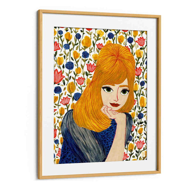 FLORAL BABY PORTRAIT I , PORTRAITS & FIGURATIVE ILLUSTRATIONS