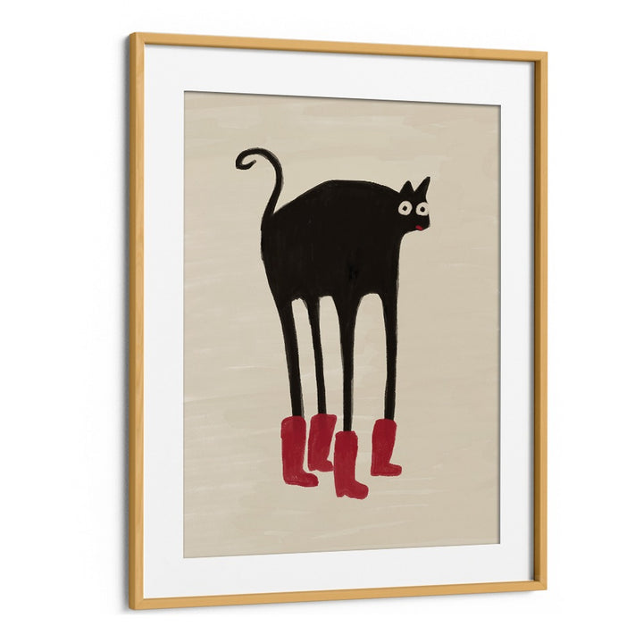 FUNNY BLACK CAT BOOTS