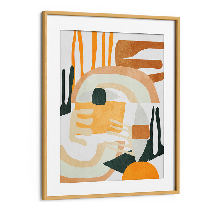 GEOMETRIC SHAPES ABSTRACT HARMONY , BOHO ART PAINTINGS