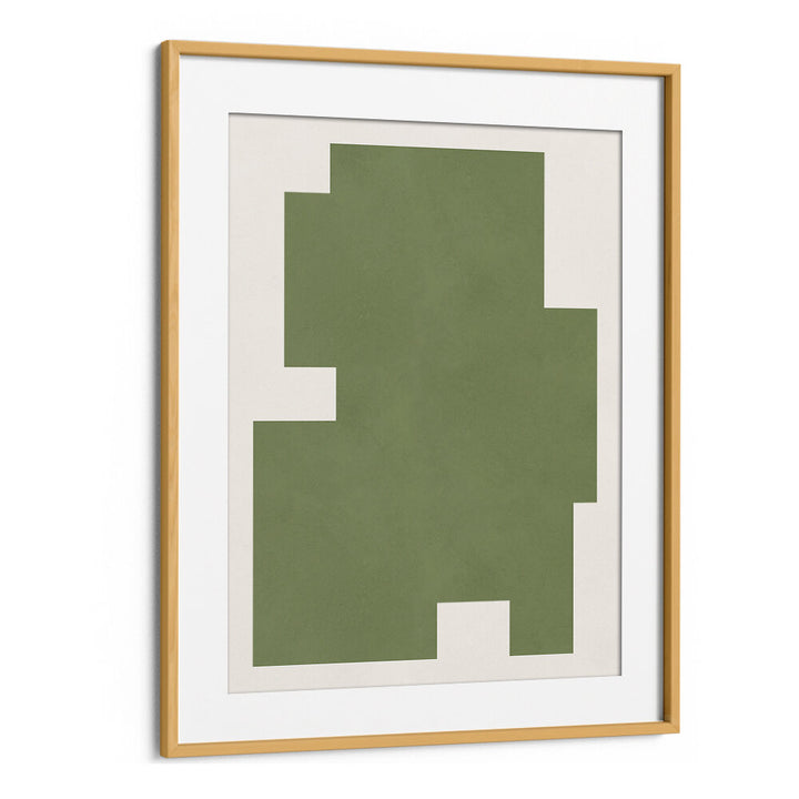GREEN GEOMETRIC FORM , GEOMETRIC ART PRINTS