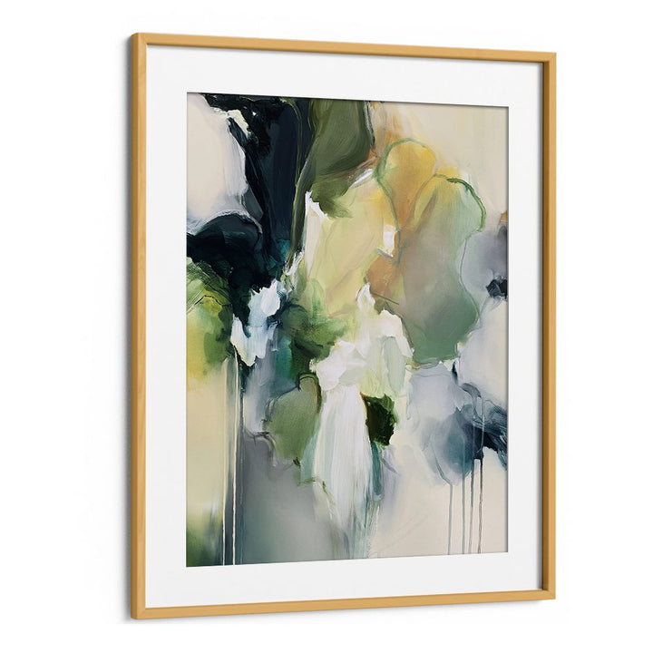GREEN YELLOW ABSTRACT BLOOM