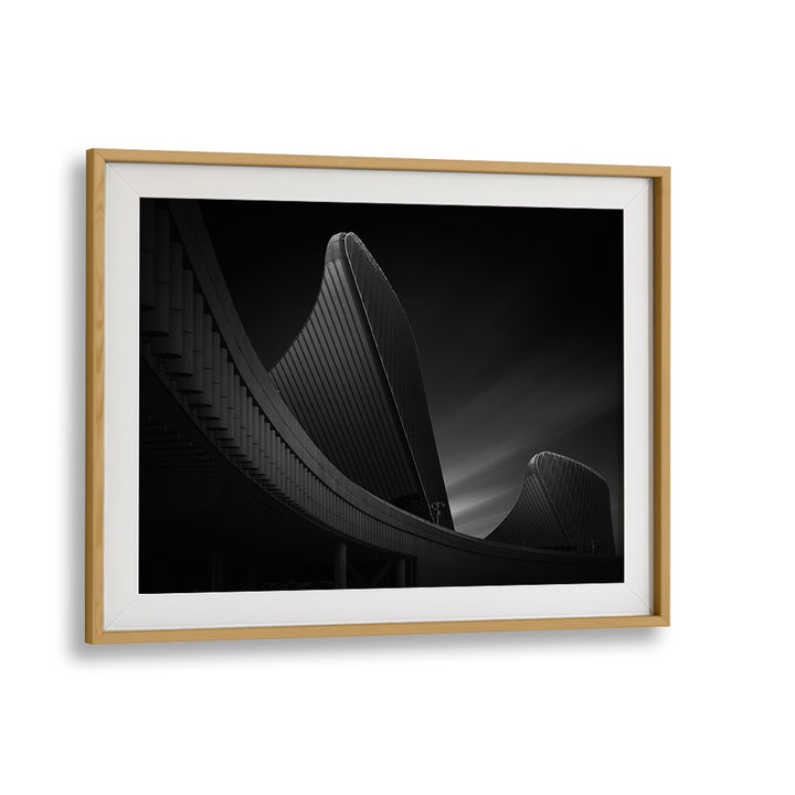 Elegant HARP STRUCTURE, PHOTOGRAPHY PRINTS showcasing striking architectural design in a sleek frame, perfect for any space.