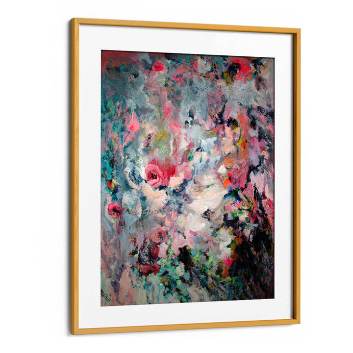 INDECENT PINK , FLORAL FLOWER PAINTINGS