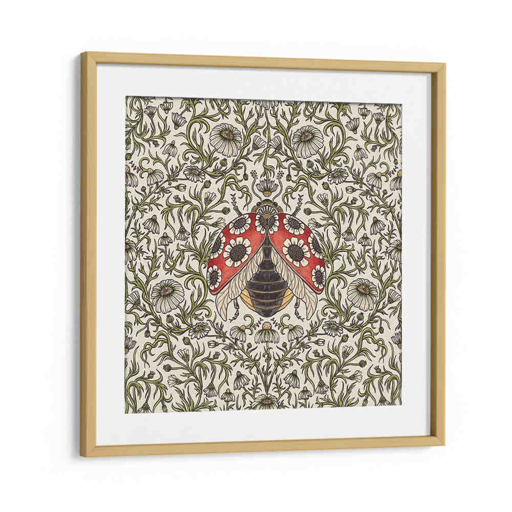 LADYBUG AND DAISY , PATTERN ART PRINTS