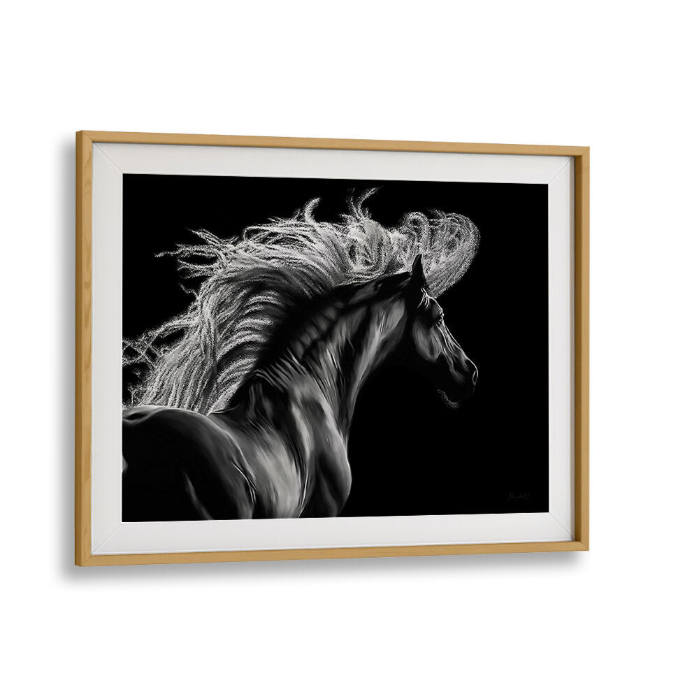 Stunning LE EQUUS, ANIMAL PAINTINGS featuring a majestic horse, perfect for transforming your space with artistry.