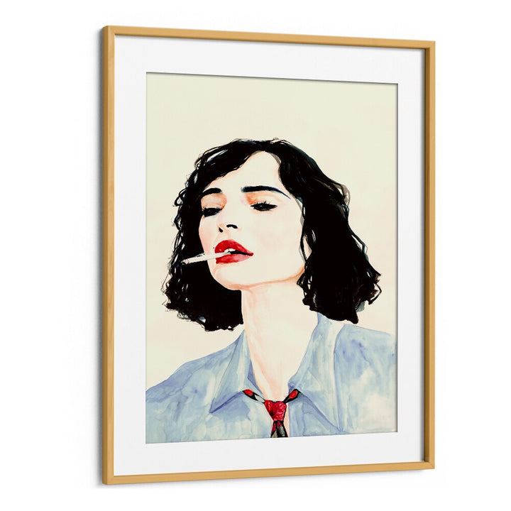 Elegant artwork featuring a chic woman exuding sophistication, perfect for LE RÊVE FRANÇAIS, FASHION POSTERS.