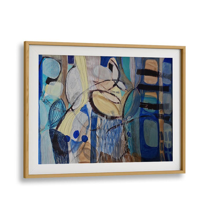 Vibrant LITTLE FISH, BIG FISH IV, ABSTRACT PAINTINGS showcases bold colors and textures, perfect for any room’s decor.