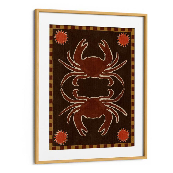 Enhance your space with the CRAB MIRROR DANCE, BAR art, a captivating focal point for any cafe or home decor.