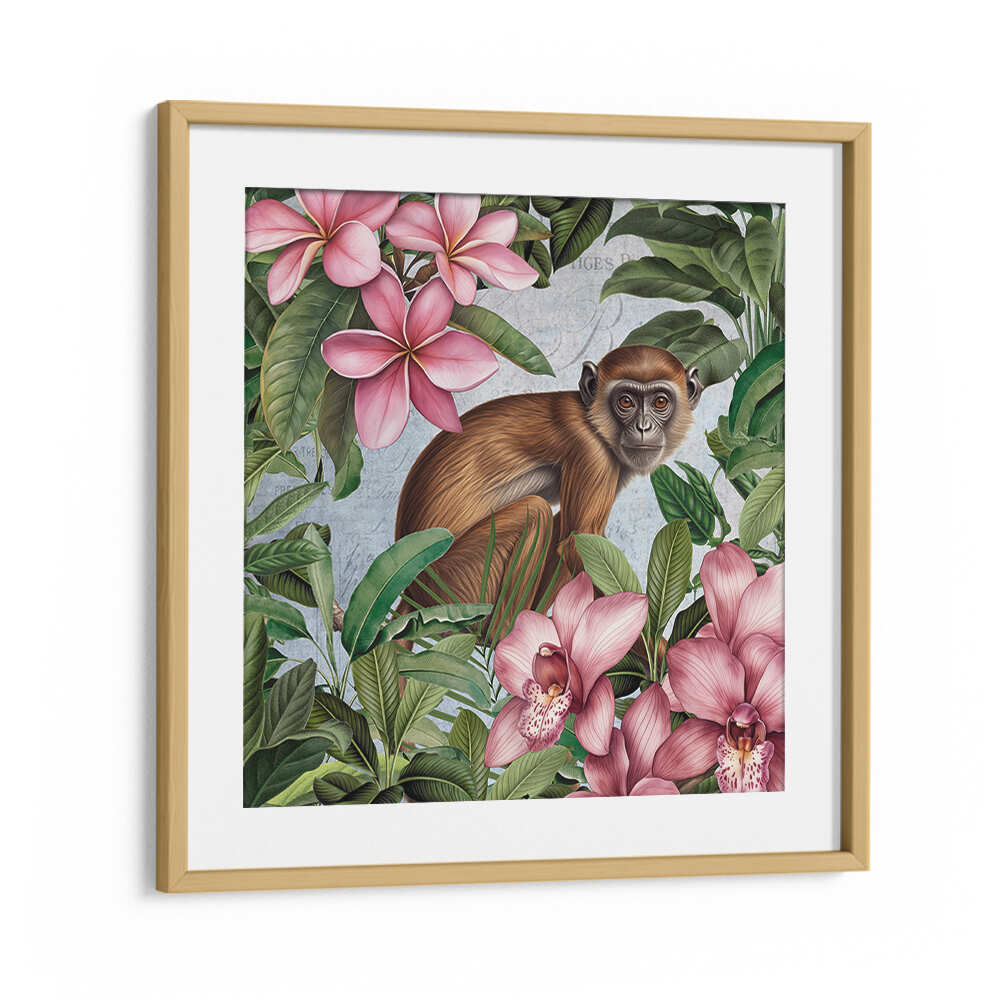 MONKEY GARDEN , ANIMAL PAINTINGS