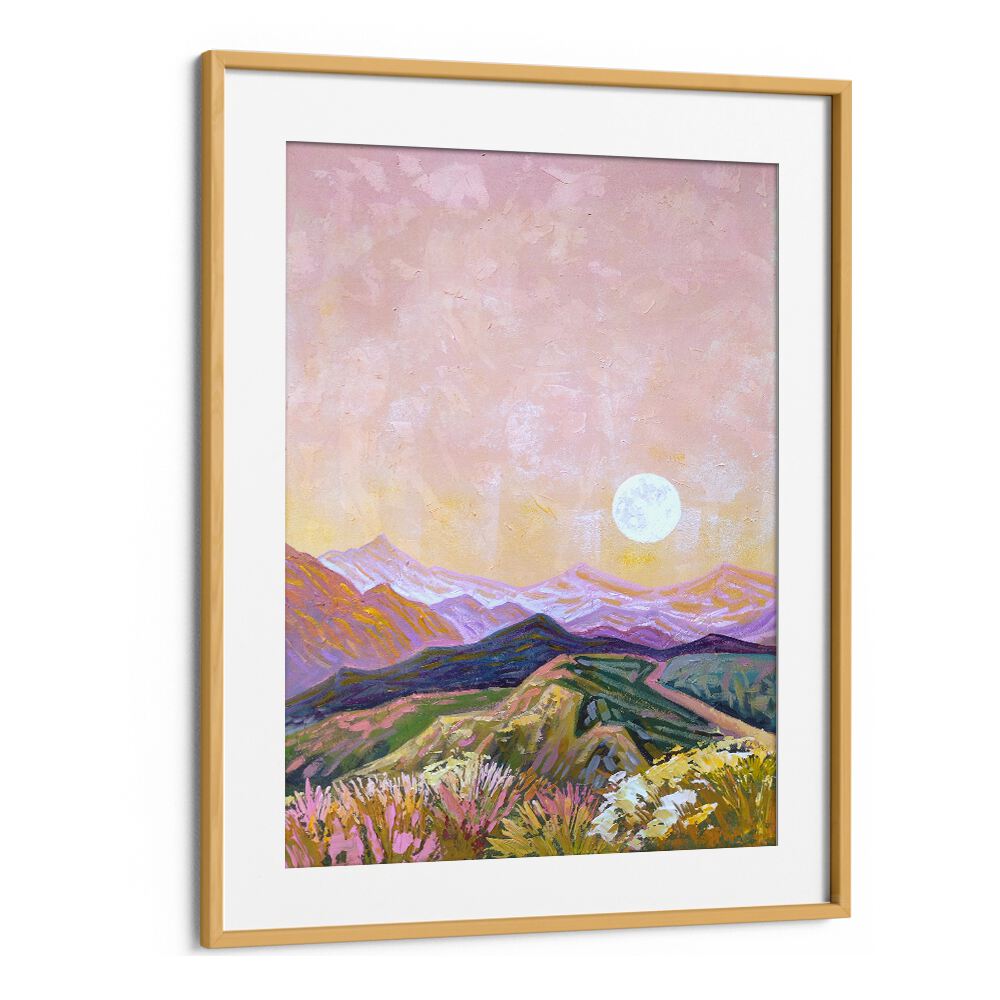 Stunning MOON HILLS, LANDSCAPE PAINTINGS capturing serene moonlit hills, perfect for transforming your space.