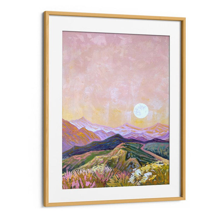 Stunning MOON HILLS, LANDSCAPE PAINTINGS capturing serene moonlit hills, perfect for transforming your space.