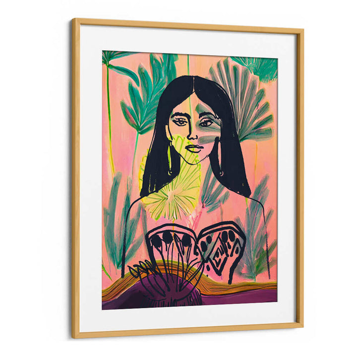 PALM GARDEN GODDESS , PORTRAITS & FIGURATIVE ILLUSTRATIONS