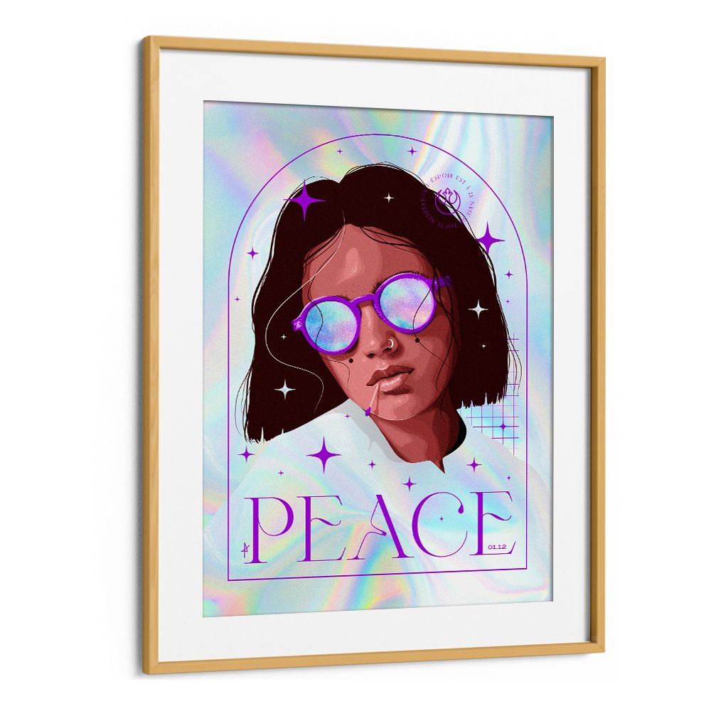 PEACEFUL PURPLE PORTRAIT