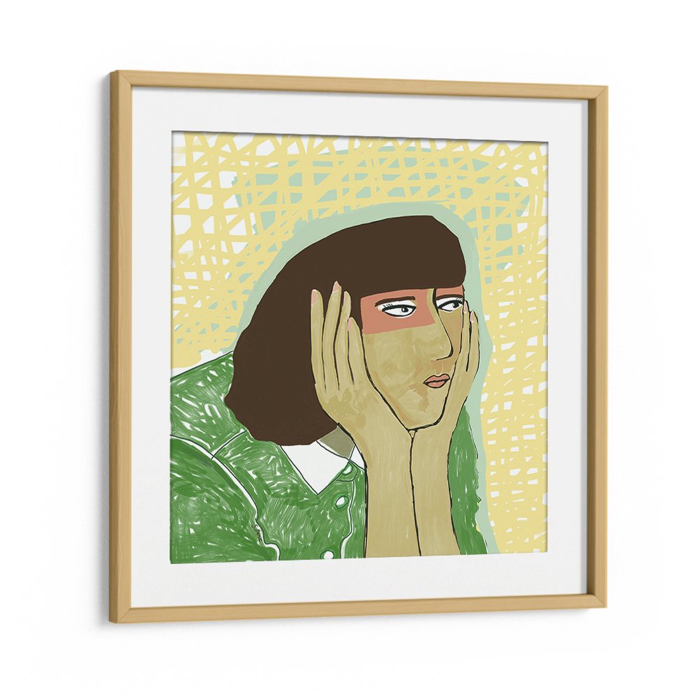 PENSIVE WOMAN PORTRAIT