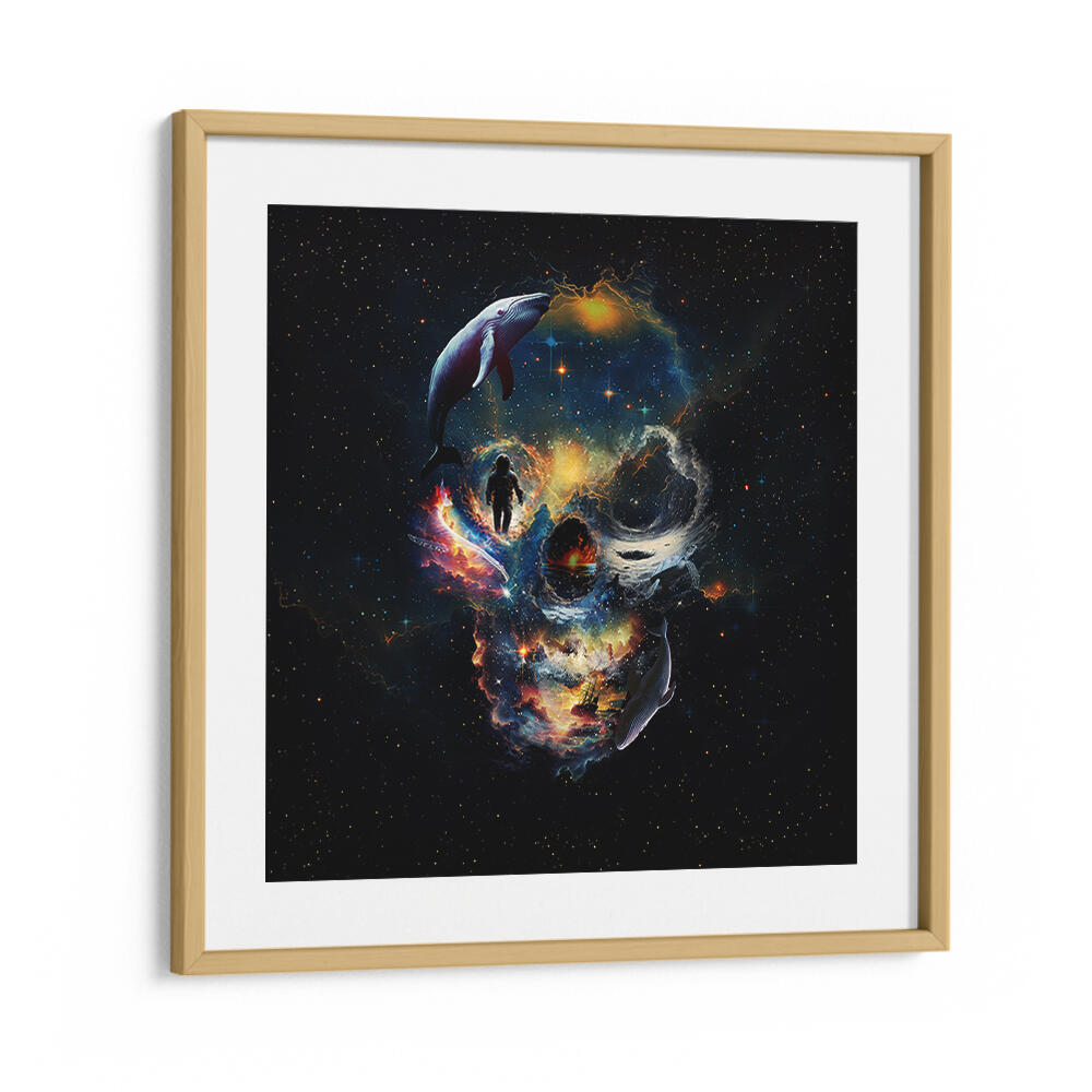 PORTAL SKULL , SURREAL ART PRINTS