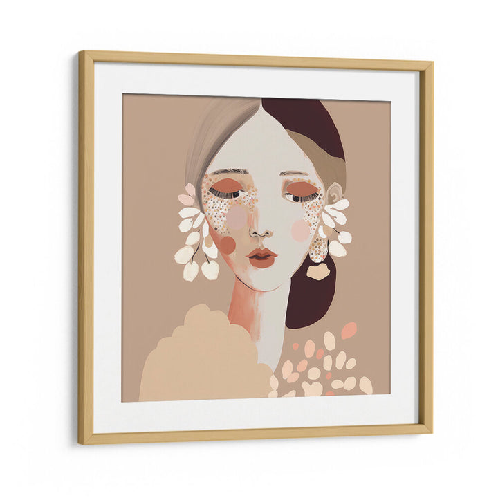 PORTRAIT OF A WOMAN WITH A CALM EXPRESSION , PORTRAITS & FIGURATIVE ILLUSTRATIONS
