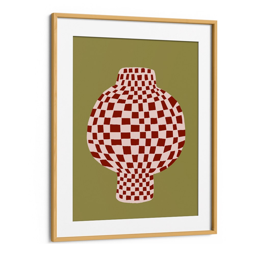 RETRO CHECKERED VASE