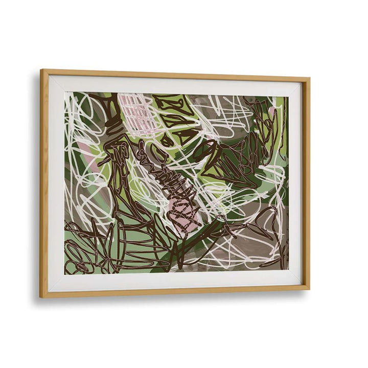 SCRIBBLED GREEN ABSTRACT
