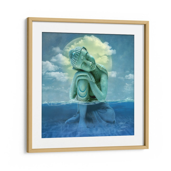 SERENE BUDDHA MOONLIT WATER