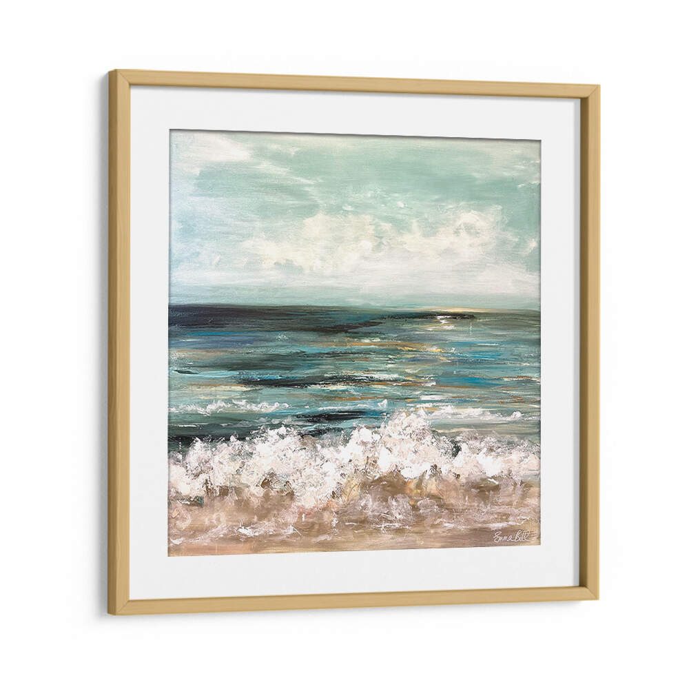 A tranquil SERENE SEASCAPE, LANDSCAPE PAINTINGS artwork, perfect for enhancing any calming space. 