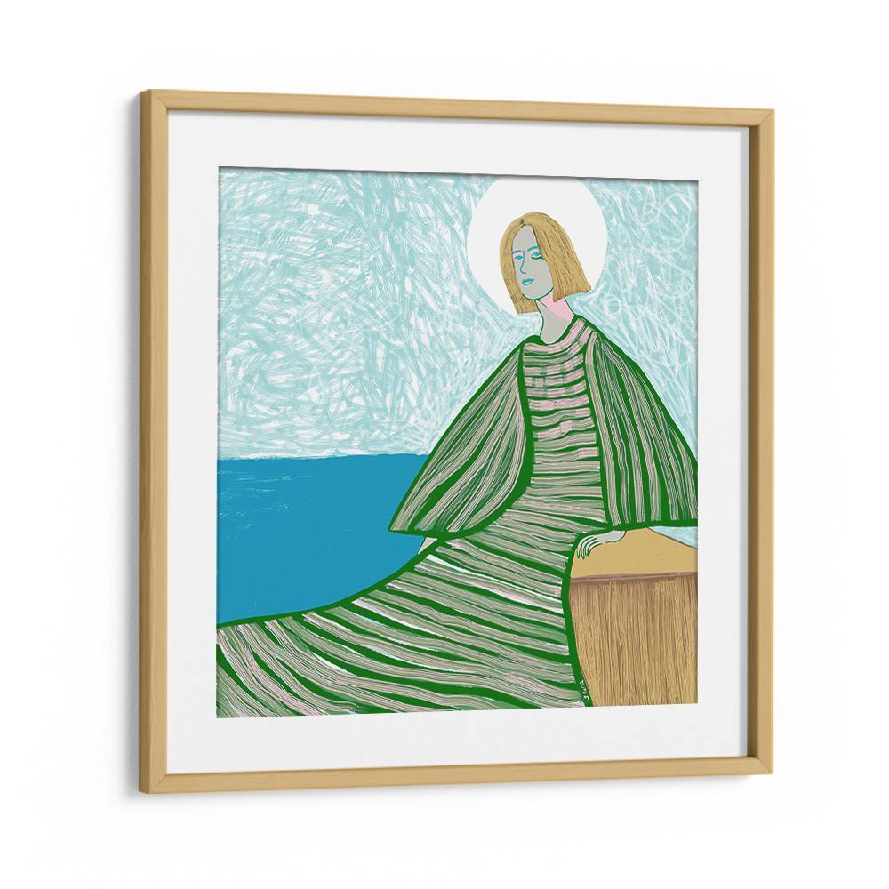 SERENE WOMAN BY WATER