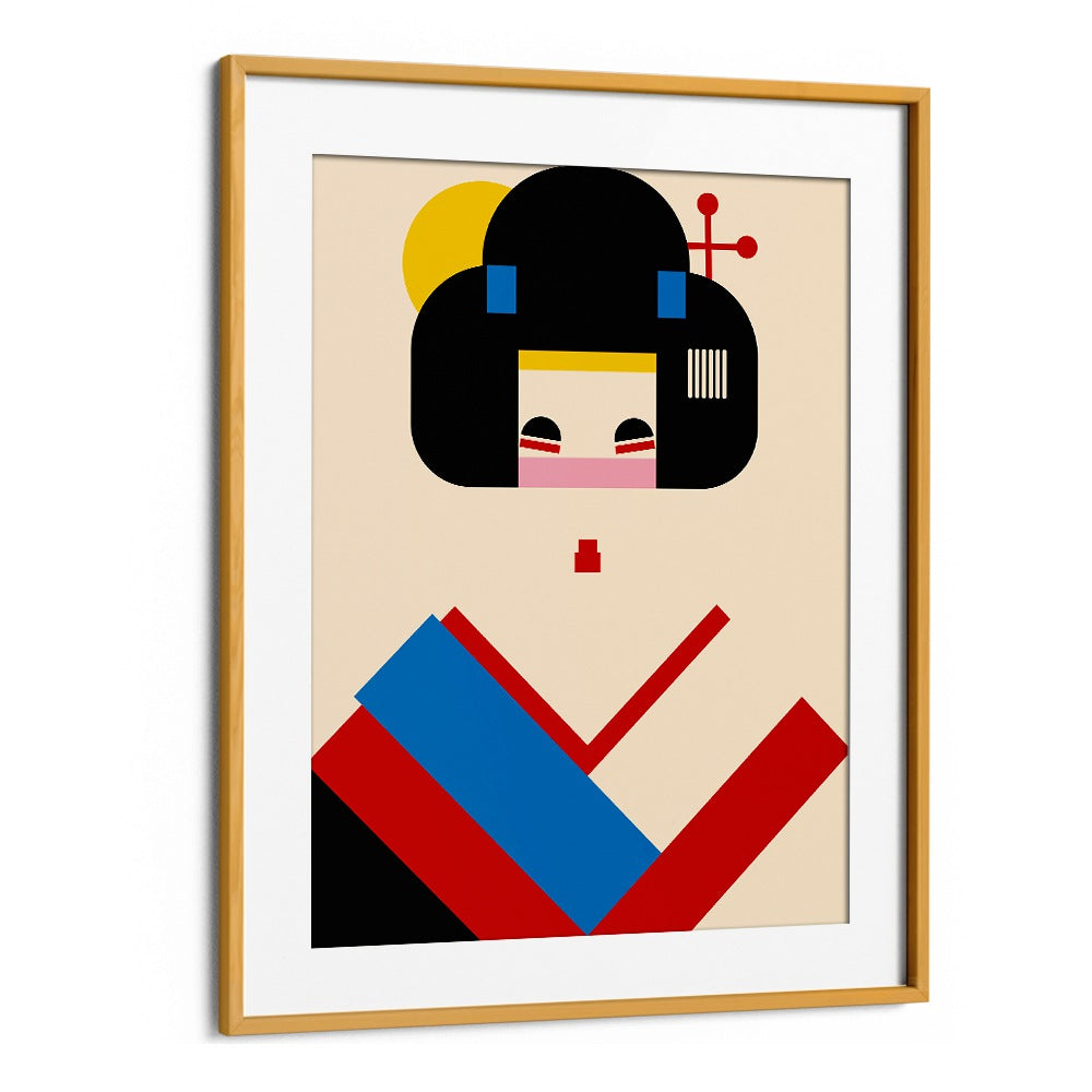 JAPANESE LADY II, a vibrant piece from our JAPANESE PAINTINGS collection, showcasing traditional elegance.