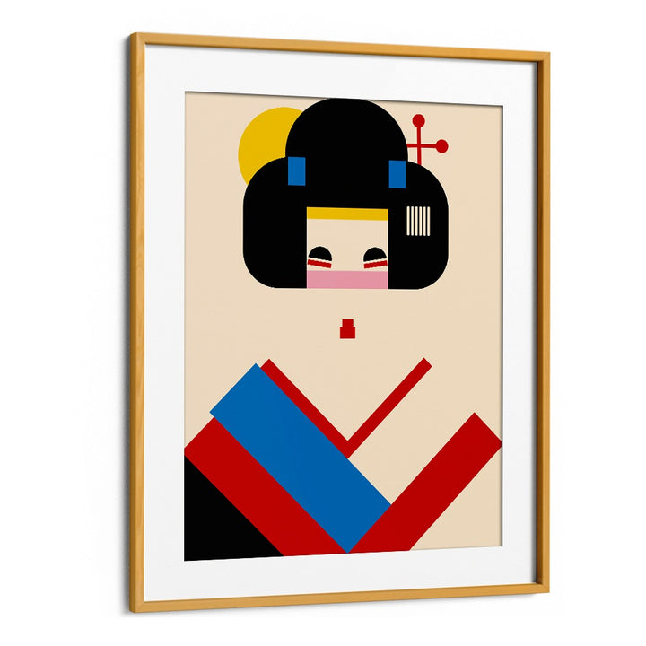JAPANESE LADY II, a vibrant piece from our JAPANESE PAINTINGS collection, showcasing traditional elegance.