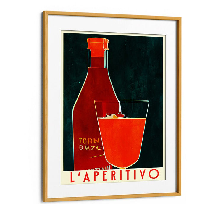 Elegant APERITIVO, BAR artwork featuring a stylish drink, perfect for enhancing your cafe ambiance.