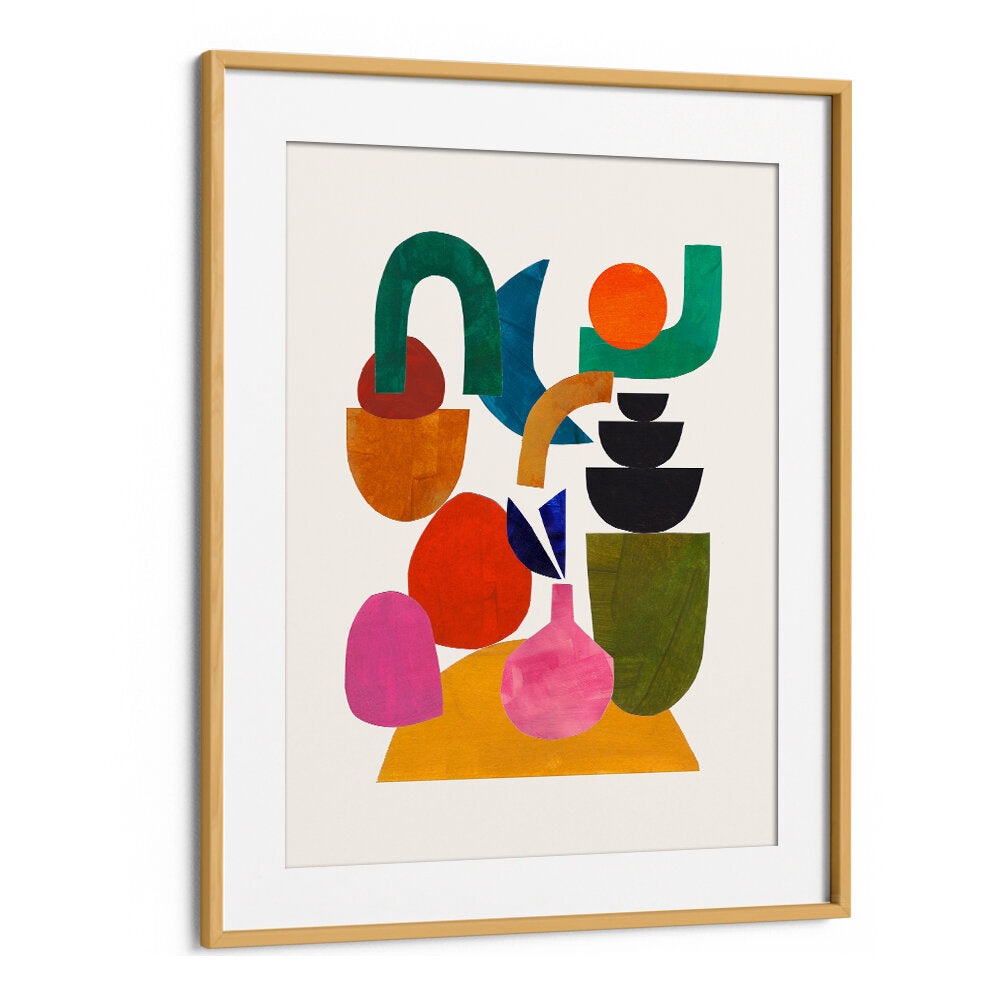 HAPPILY STACKED , GEOMETRIC ART PRINTS