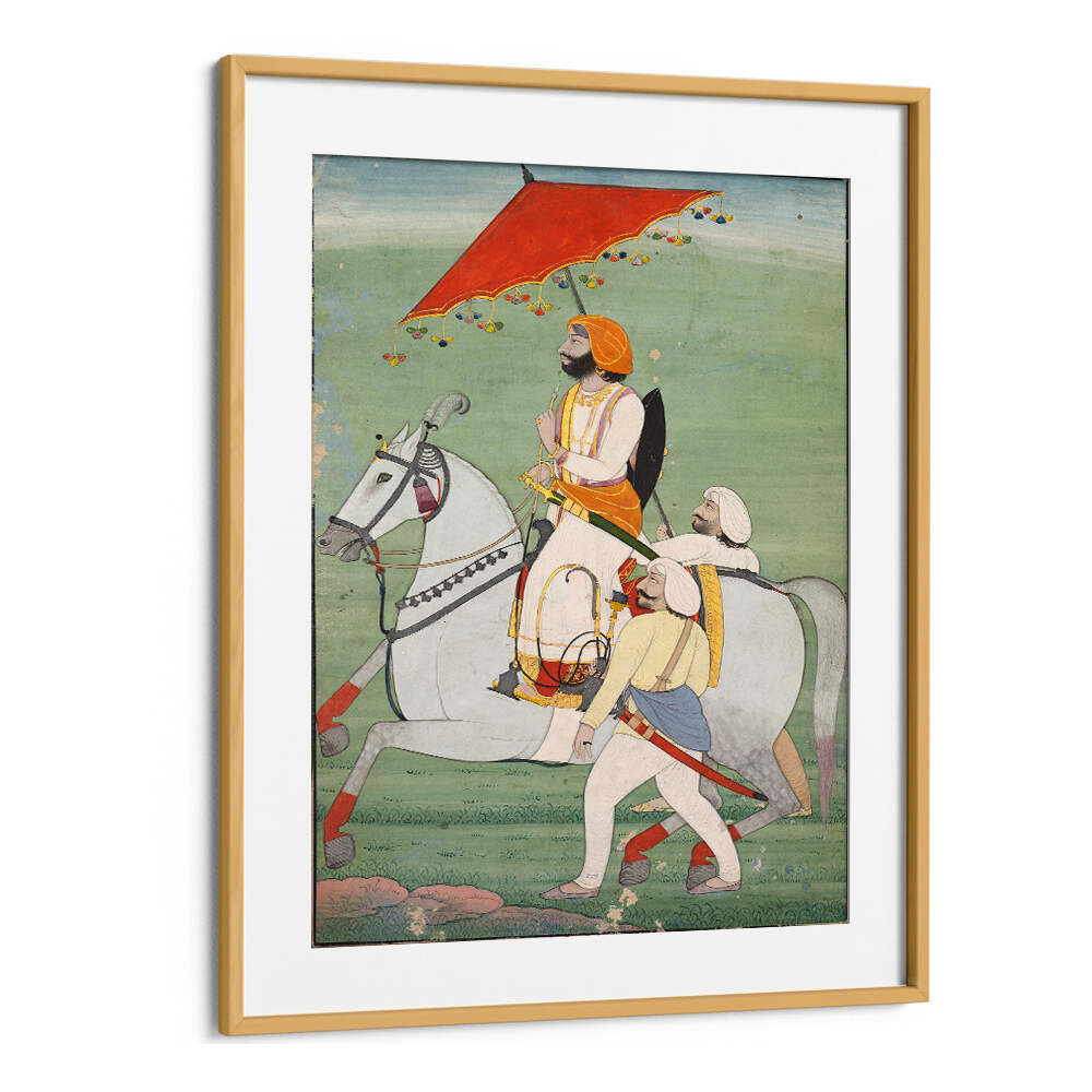 ROYAL PROCESSION UNDER THE CANOPY , INDIAN ART PAINTINGS