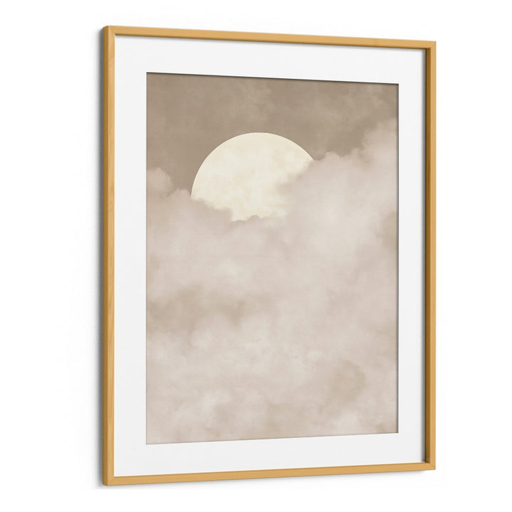 SOFT MOON ABOVE CLOUDS
