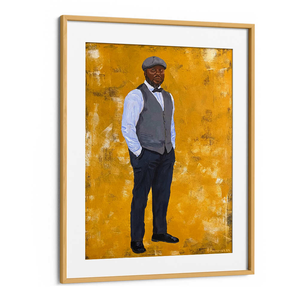 STYLISH MAN IN A CLASSIC OUTFIT , PORTRAITS & FIGURATIVE ILLUSTRATIONS