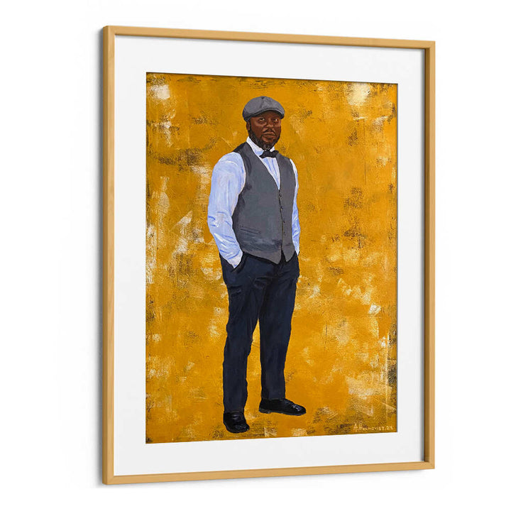 STYLISH MAN IN A CLASSIC OUTFIT , PORTRAITS & FIGURATIVE ILLUSTRATIONS