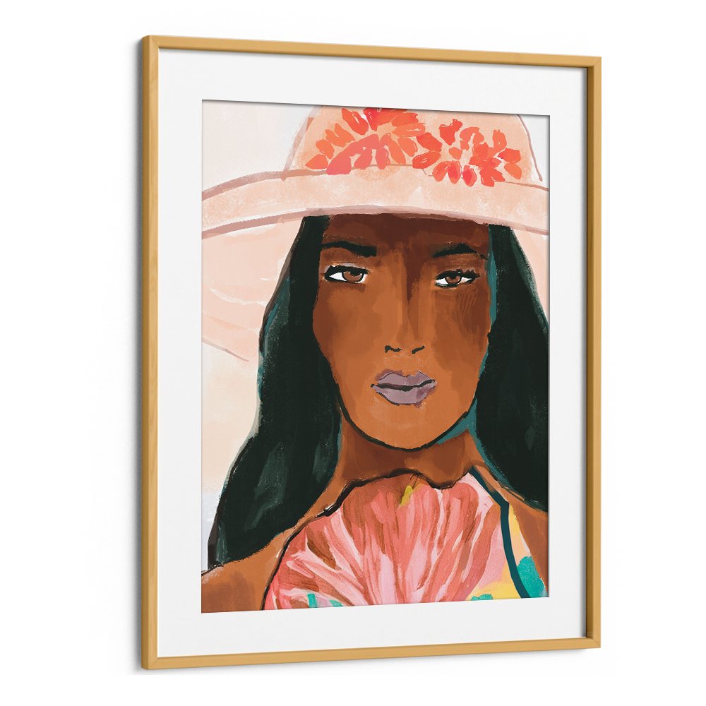 STYLISH WOMAN FLORAL HAT