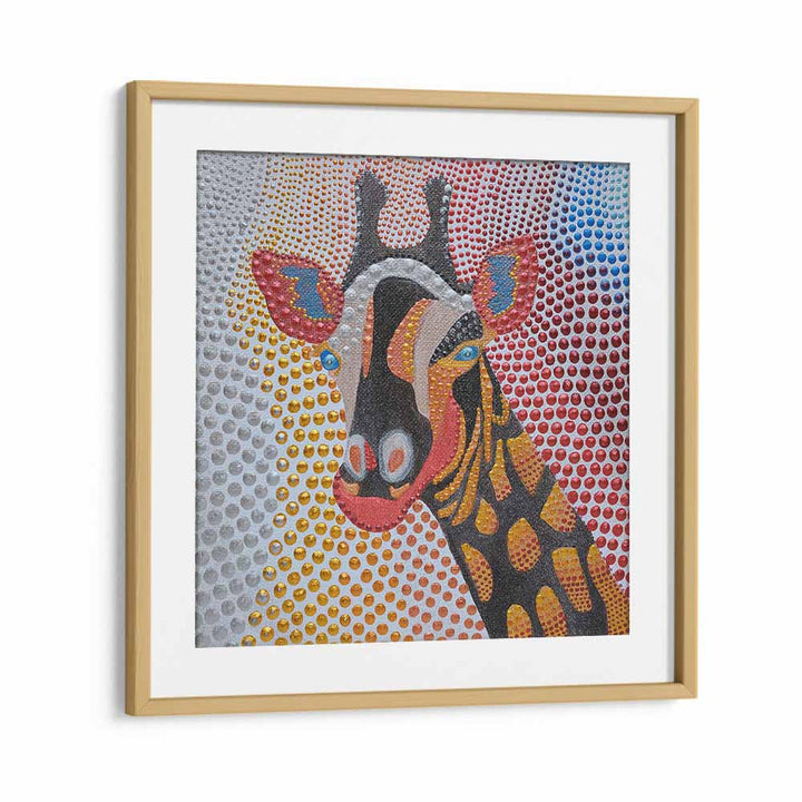 Bright and colorful STYLIZED GIRAFFE, KIDS ROOM PAINTINGS, perfect for adding whimsy to children's spaces.