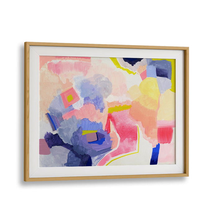 Vibrant SUMMER HAZE, ABSTRACT PAINTINGS brightening any space with colorful brush strokes and summer essence.