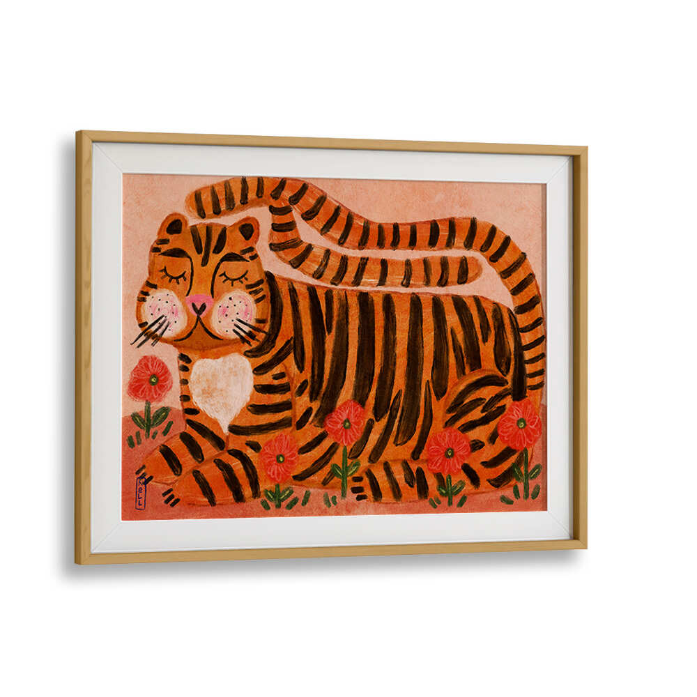 SLEEPING TIGER , KIDS ROOM PAINTINGS
