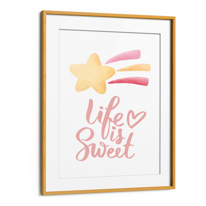 Charming SWEET STARB Kids Room Paintings featuring a star and whimsical text, perfect for brightening your child's space.