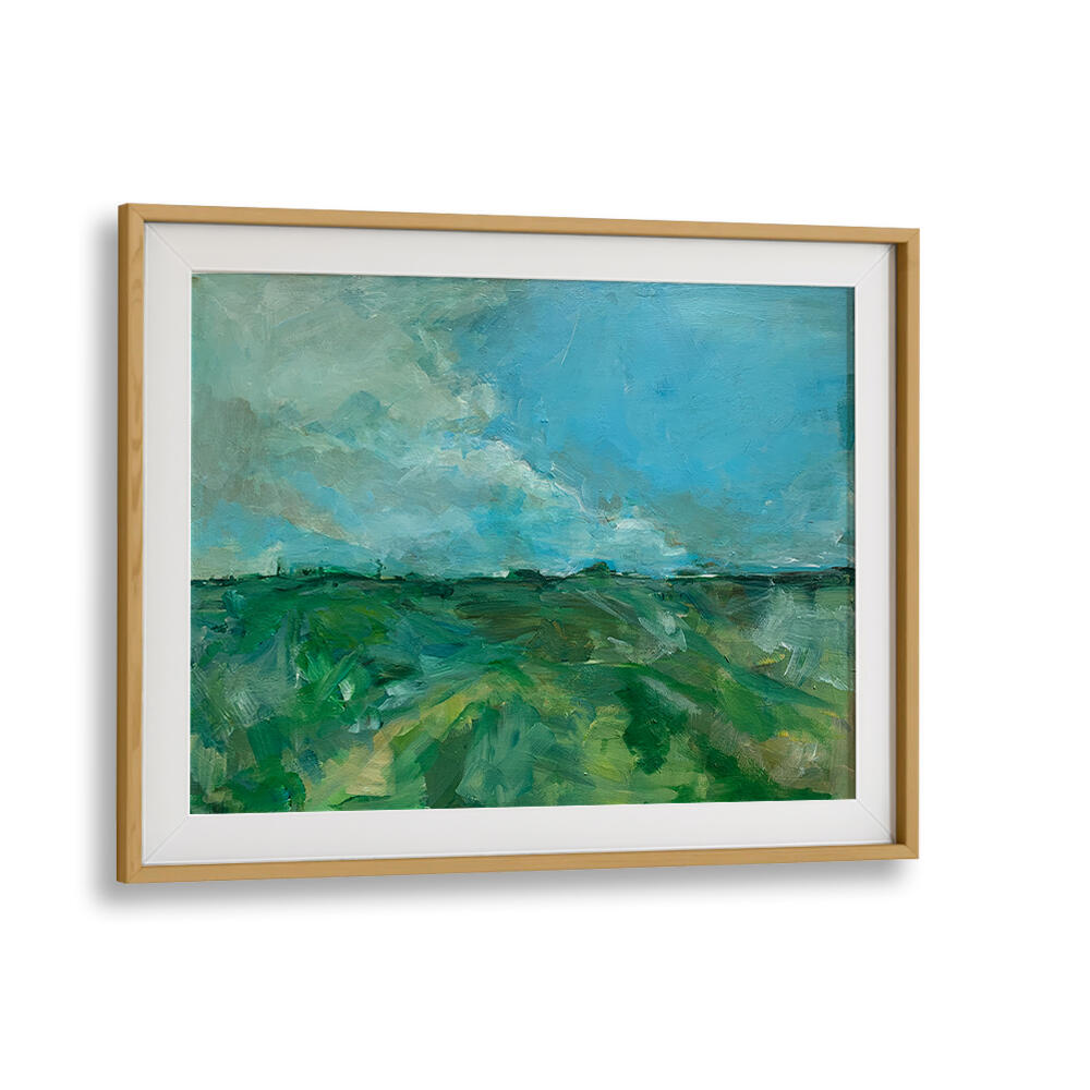 Vibrant Telscombe Tye Landscape Paintings in a stylish frame, perfect for enhancing any space.