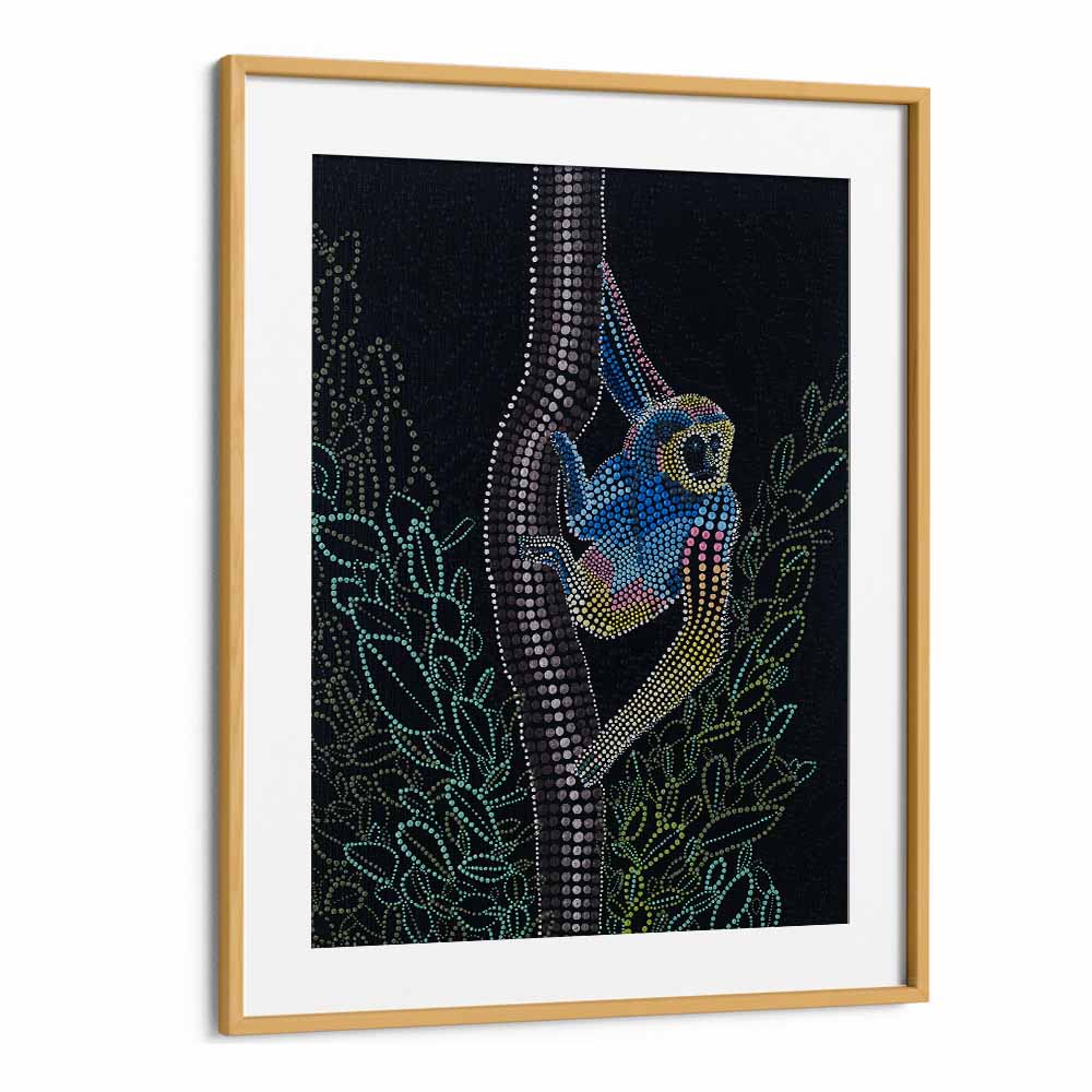Vibrant Thailand Gibbon, Kids Room Paintings, perfect for transforming your child's space into a lively sanctuary.