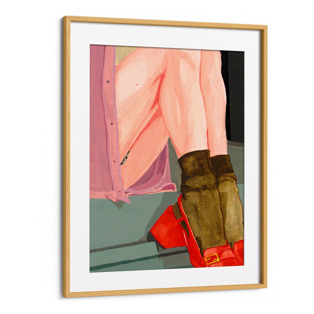 Stylish artwork featuring "THE WAITING GIRL, FASHION POSTERS" to enhance any space with charm and grace.