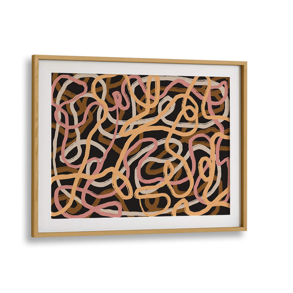 TANGLED COLORFUL LINES , ABSTRACT PAINTINGS